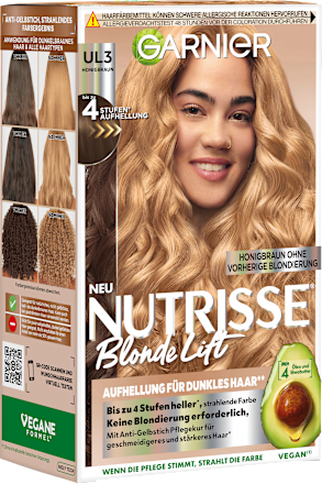 Haarfarbe UL3 Honigbraun GARNIER NUTRISSE
