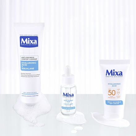 Anti-Dryness Comfort gel za pranje lica - hijaluronska kiselina i skvalan Mixa