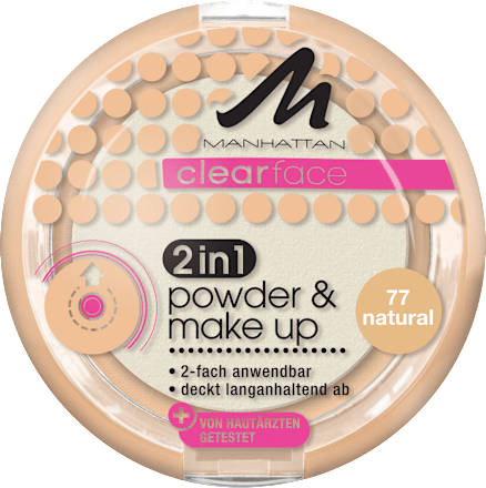 Gesichtspuder 2in1 77 Natural Manhattan Clearface