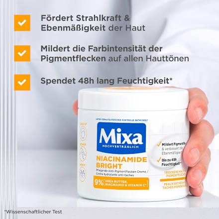 Pflegecreme Niacinamide Bright Mixa
