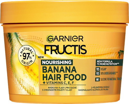 Vyživujúca maska na suché vlasy Banana Hair Food GARNIER FRUCTIS