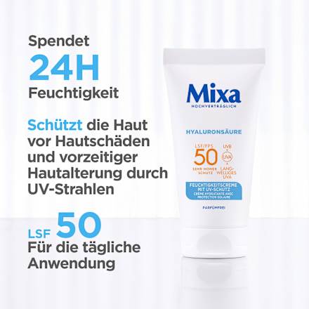 Feuchtigkeitscreme LSF 50  Mixa