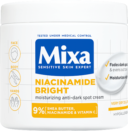 tělový krém Niacinamide Bright Mixa