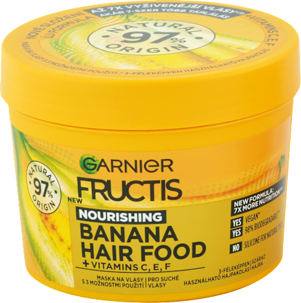 Vyživujúca maska na suché vlasy Banana Hair Food GARNIER FRUCTIS