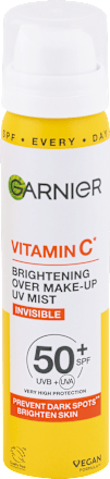 Rozjasňujúca pleťová UV hmla v spreji Vitamin C Invisible SPF 50+ GARNIER
