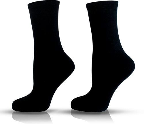 Памучни чорапи, черни, размер 43-46 happy FOOTtopia