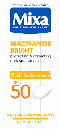 NIACINAMIDE BRIGHT višenamenska krema protiv tamnih fleka, SPF 50 Mixa