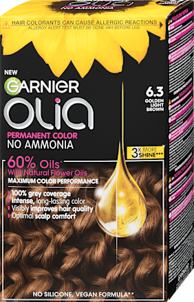 Vopsea permanentă 6.3 Golden Light Brown GARNIER olia