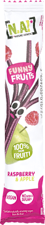 Ovocné tyčinky Funny Fruits - malina a jablko N.A!