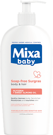 Blagi gel kupka i šampon za bebe - bez sapuna Mixa baby