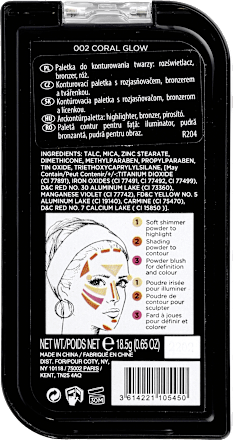 Kate paleta za konturisanje - 002 Coral Glow  RIMMEL LONDON