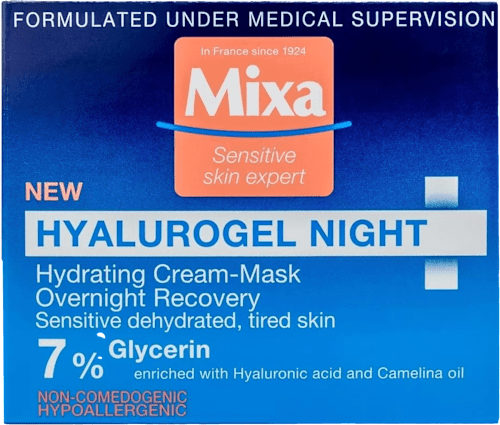 Hyalurogel cremă de noapte Mixa