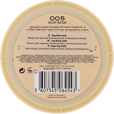 PUDER STAY MATTE 005  RIMMEL LONDON