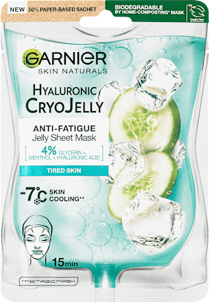 Hydratačná gélová pleťová maska Hyaluronic CryoJelly  GARNIER SKIN NATURALS