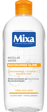 Micelárna voda Niacinamide Glow Mixa