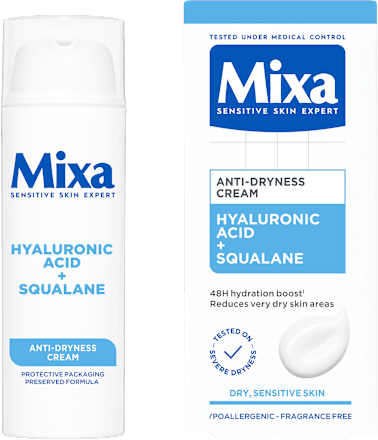 HYALURONIC ACID + SQUALANE krema za suvu i osetljivu kožu Mixa