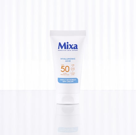 DAILY INVISIBLE dnevna krema za lice SPF 50 - hijaluronska kiselina Mixa