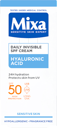 DAILY INVISIBLE dnevna krema za lice SPF 50 - hijaluronska kiselina Mixa