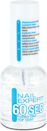 Nail Expert 60 sec turbo top coat miss sporty