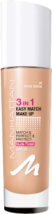 Foundation 3in1 Easy Match Rose Beige 36, LSF 20 MANHATTAN Cosmetics