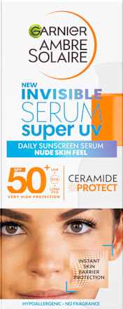 INVISIBE super UV serum za lice za zaštitu od sunca, SPF 50+ GARNIER AMBRE SOLAIRE