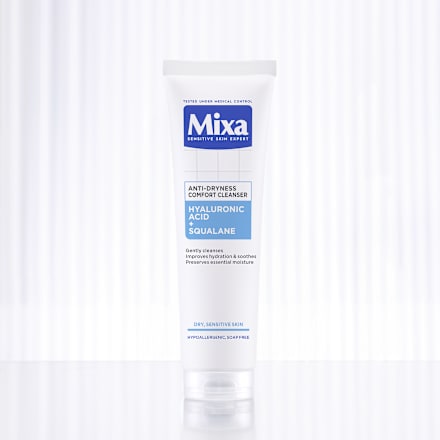 ANTI-DRYNESS COMFORT gel za čišćenje lica- hijaluronska kiselina i skvalan Mixa