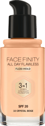 Foundation Flawless 3in1, 33 Chrystal Beige, LSF 20 MAX FACTOR