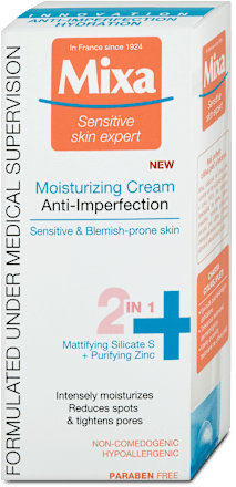 Cremă hidratantă 2 în 1 anti-imperfecțiuni Mixa