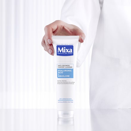 ANTI-DRYNESS COMFORT gel za čišćenje lica- hijaluronska kiselina i skvalan Mixa