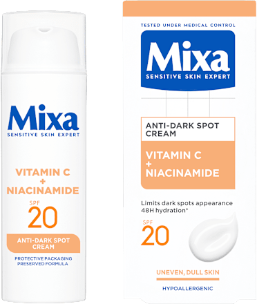 ANTI-DARK SPOT krema za lice SPF20 - vitamin C i niacinamid Mixa