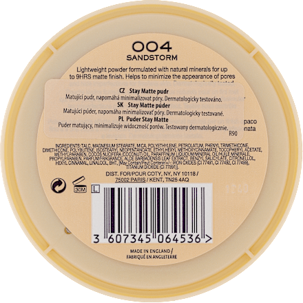 PUDER STAY MATTE 004  RIMMEL LONDON