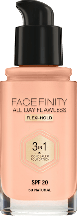 Foundation Face Finity All Day Flawless 3in1 Natural 50, LSF 19 MAX FACTOR