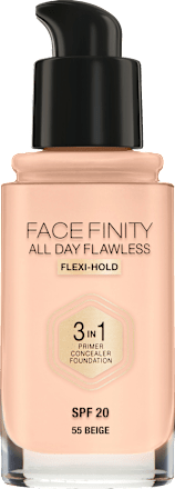 Foundation  All Day Flawless 3in1, 55 Beige, LSF 20 MAX FACTOR