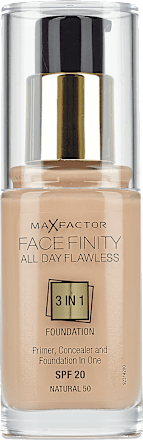Foundation Face Finity All Day Flawless 3in1 Natural 50, LSF 19 MAX FACTOR