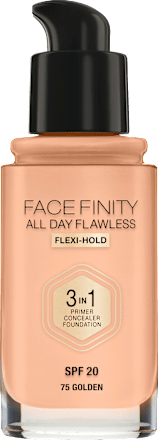 Foundation Face Finity All Day Flawless 3in1 Golden 75, LSF 19 MAX FACTOR