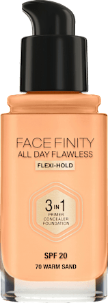 Foundation Face Finity All Day Flawless 3in1 Warm Sand 70, LSF 20 MAX FACTOR