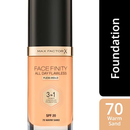 Foundation Face Finity All Day Flawless 3in1 Warm Sand 70, LSF 20 MAX FACTOR