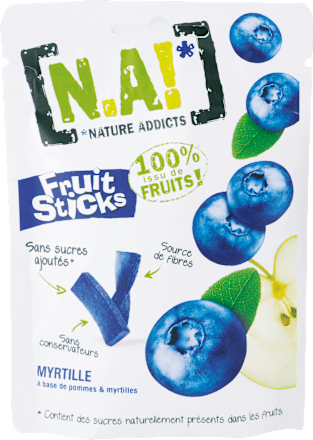 Ovocné tyčinky Fruit Sticks jablko-čučoriedka N.A!