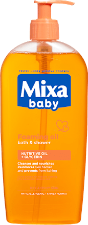 Gel za tuširanje obogaten z olji Mixa baby