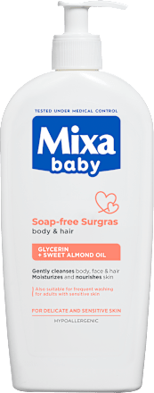 Detský umývací gél na telo a vlasy Mixa baby