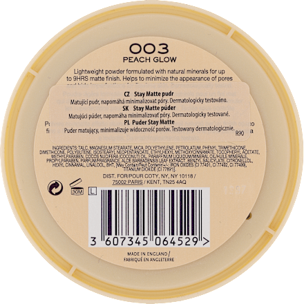 Puder u kamenu, STAY MATTE- 003 Peach Glow RIMMEL LONDON