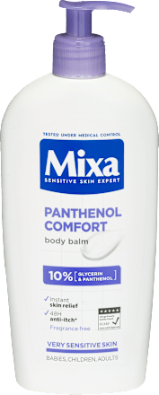 Upokojujúce telové mlieko Panthenol Comfort Mixa