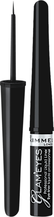 Glam’Eyes tečni ajlajner  - 001 Black Glamour  RIMMEL LONDON