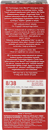 Farba do włosów 8/38 Beżowy Blond Londa Color