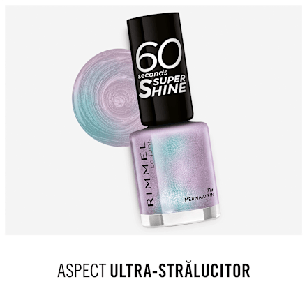 Lac de unghii 60 Seconds Super Shine 719 Mermaid Fin RIMMEL LONDON