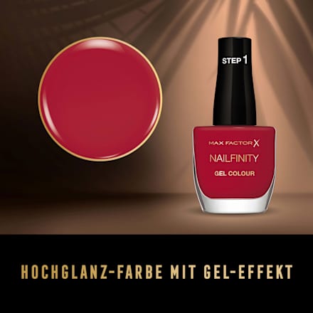 Gel Nagellack Nailfinity 310 Red Carpet Ready MAX FACTOR