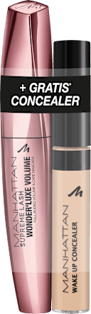 Supreme Lash Wonder’Luxe Volume Mascara und Wake up Concealer MANHATTAN Cosmetics