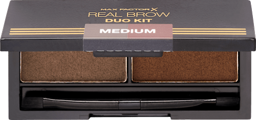 Real Brow Duo Kit set za obrve – 002 Medium MAX FACTOR