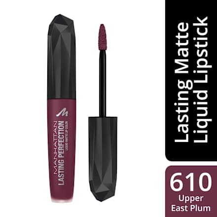 Lippenstift Liquid Matte Lasting Perfection 610 Upper East Plum MANHATTAN Cosmetics