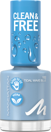 Nagellack Clean & Free 152 Tidal Wave Blue  MANHATTAN Cosmetics